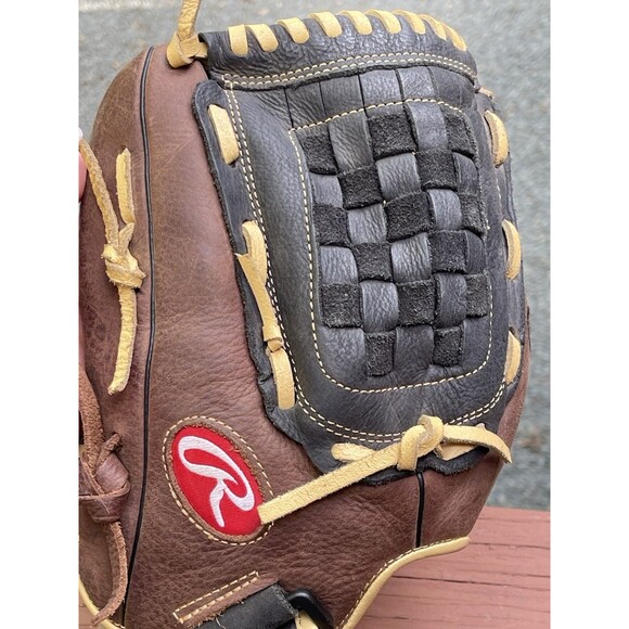 Rawlings RBG36BC 12.5” Leather Baseball Glove Zero Shock LHT Soft Broken In - Picture 13 of 14
